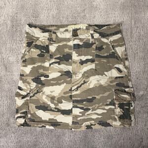 Y2k Nori Camo High Waist Mini Skirt
